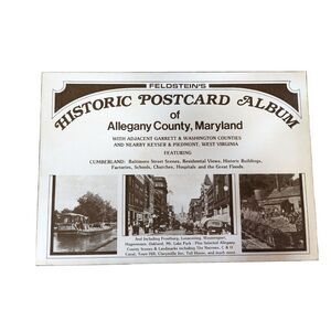 Allegany County Maryland HISTORIC POSTCARD ALBUM COLLECTORS Book Feldstein's